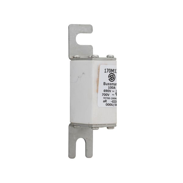 Fuse-link, high speed, 100 A, AC 690 V, DIN 000, 21 x 40 x 100 mm, aR, DIN, IEC image 6