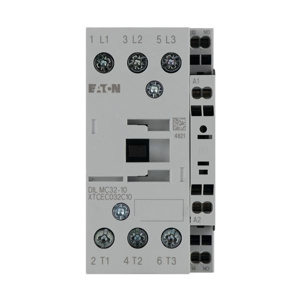 Contactor, 3 pole, 380 V 400 V 15 kW, 1 NC, 230 V 50/60 Hz, AC operation, Spring-loaded terminals image 7
