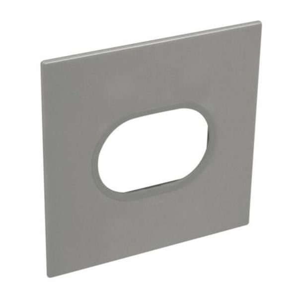 American and South African standard plate Arteor round version 3 modules for 4''x4'' box - magnesium image 1