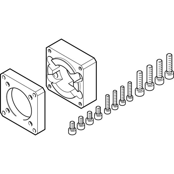 EAMF-A-43D-60G/H Motor flange image 1