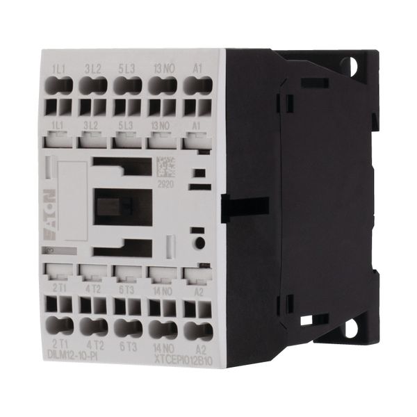 Contactor, 3 pole, 380 V 400 V 5.5 kW, 1 N/O, 230 V 50/60 Hz, AC operation, Push in terminals image 3