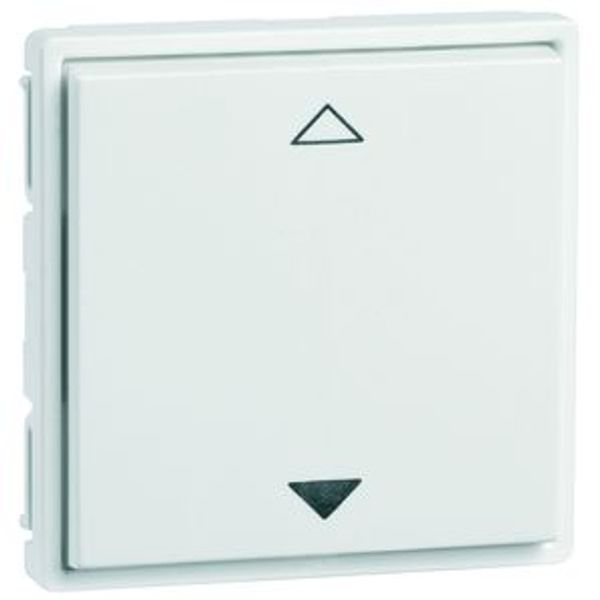 EnOcean Easyfit wall transmitter 55 x 55mm, 2-channel, pure white high gloss, UP/DOWN image 1