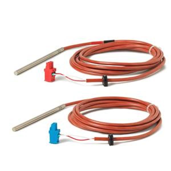 EZU10-10025 - Pair of temperature sensors Pt1000, length 100 mm, ø 6 mm, type PL, cable length 2.5 m image 1