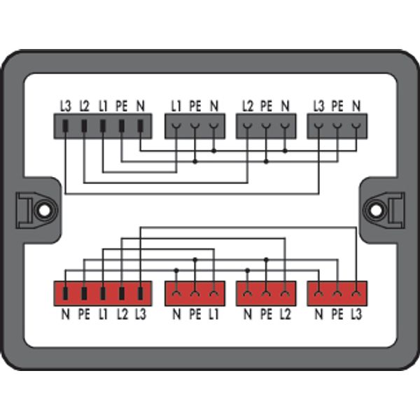 Distribution box Three-phase to single-phase current (400 V/230 V) 2 i image 2