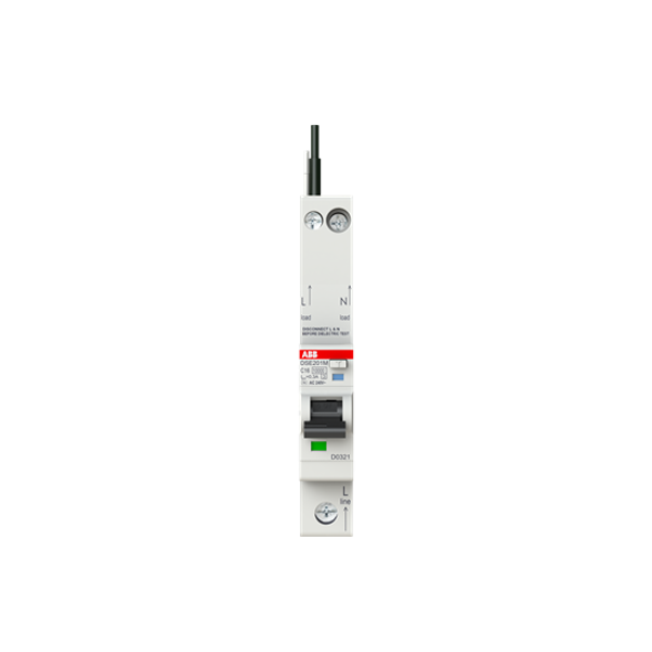 DSE201 M C16 AC300 - N Black Residual Current Circuit Breaker with Overcurrent Protection image 3