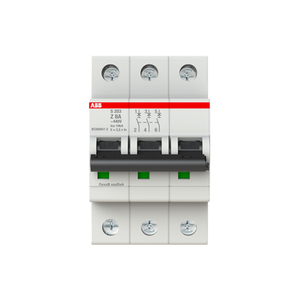 S203-K10 Miniature Circuit Breaker - 3P - K - 10 A image 4