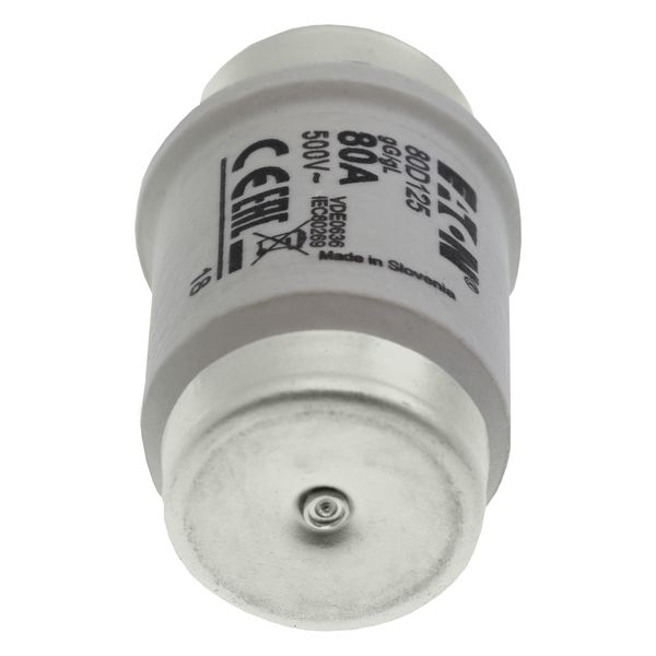 Fuse-link, LV, 80 A, AC 500 V, D4, gL/gG, IEC, time-delay image 14