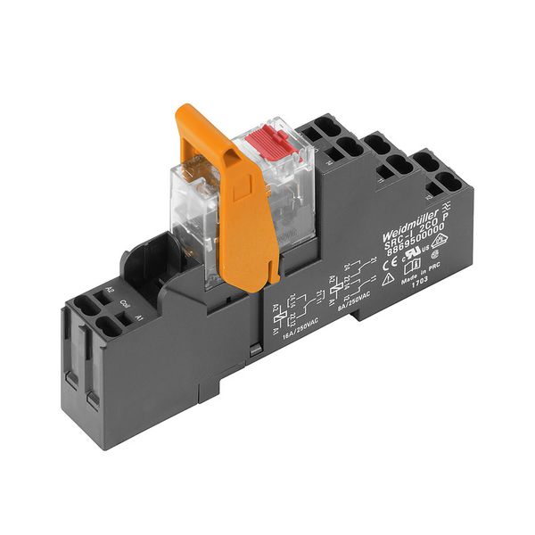 Relay module, 230 V AC, red LED, 2 CO contact (AgNi) , 250 V AC, 8 A,  image 2