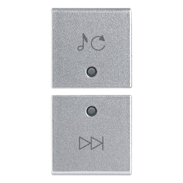 2 half buttons 1M track/source Silver image 1