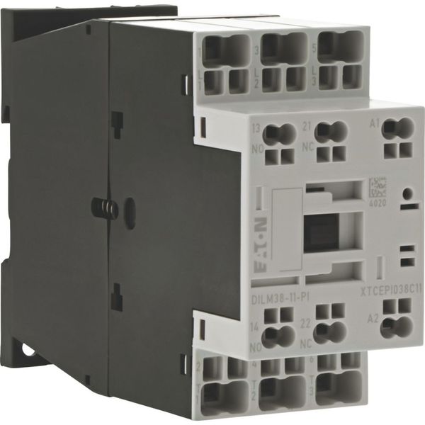 Contactor, 3 pole, 380 V 400 V 18.5 kW, 1 N/O, 1 NC, 110 V 50 Hz, 120 V 60 Hz, AC operation, Push in terminals image 15