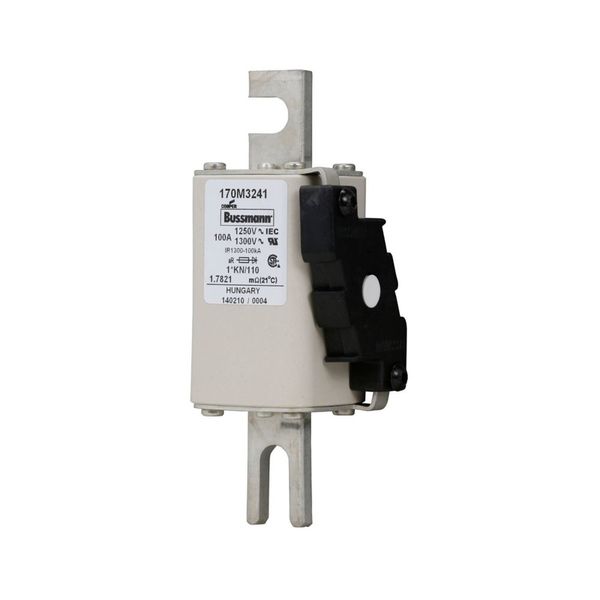 Fuse-link, high speed, 100 A, AC 1250 V, compact size 1, 45 x 58 x 138 mm, aR, DIN, IEC, type K indicator image 9