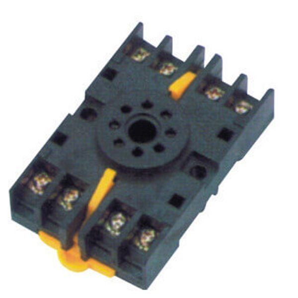 Socket, DIN rail/surface mounting, 8-pin, screw terminals image 2