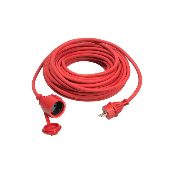 Neoprene rubber cable extension 25m H07RN-F 3G1,5 red with polybag and label image 1