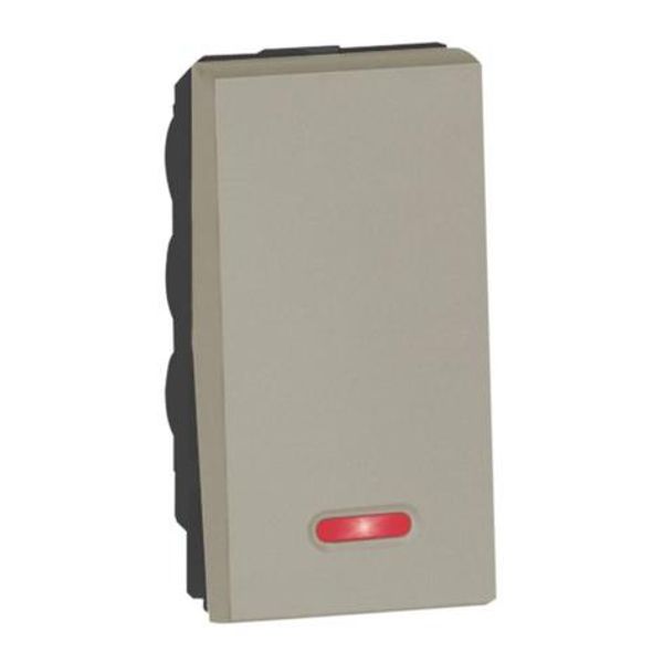 Arteor™ - 2-way switch - with indicator 20 AX 250 V~ - 1 module - Champagne image 1