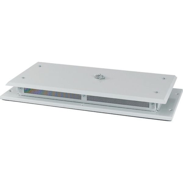 Top plate, ventilated, W=600mm, IP42, grey image 3