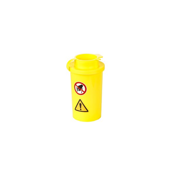 Container for fibre residues 100 ml, yellow image 1