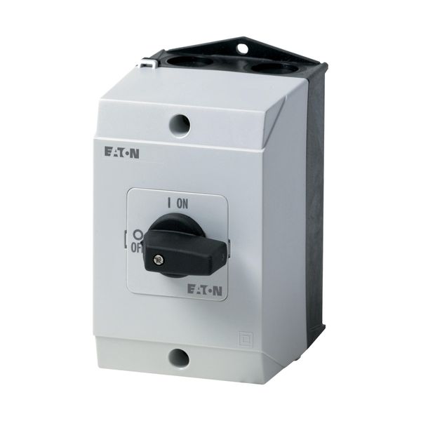 On-Off switch, 3 pole + 1 N/O, 20 A, 90 °, surface mounting image 2