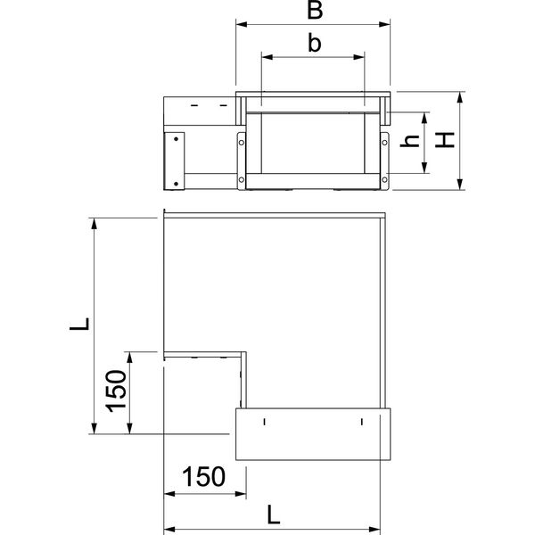 PLCS B061220 90° bend EI60 for PLCS D061220 200x120 image 2