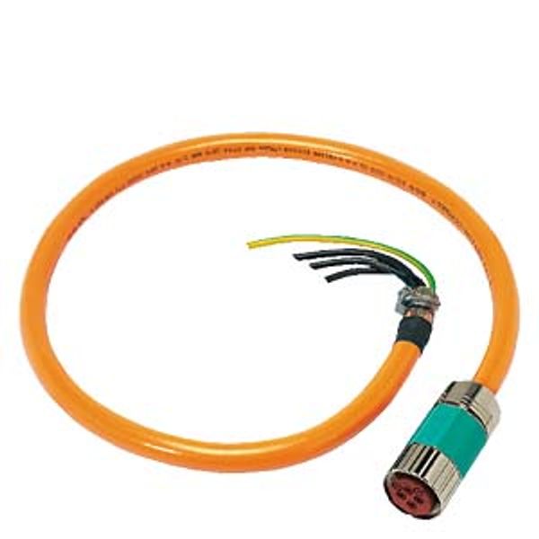 Power cable pre-assembled type: 6FX8002-5CF12 4x 4 C, connector SPEED-CONNECT 6FX8002-5CF12-1AF0 image 1