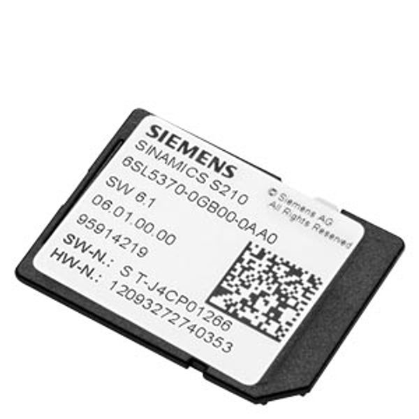 SINAMICS S210 SD card 8 GB including licensing (Certificate  6SL5370-0GD00-0AA0 image 1