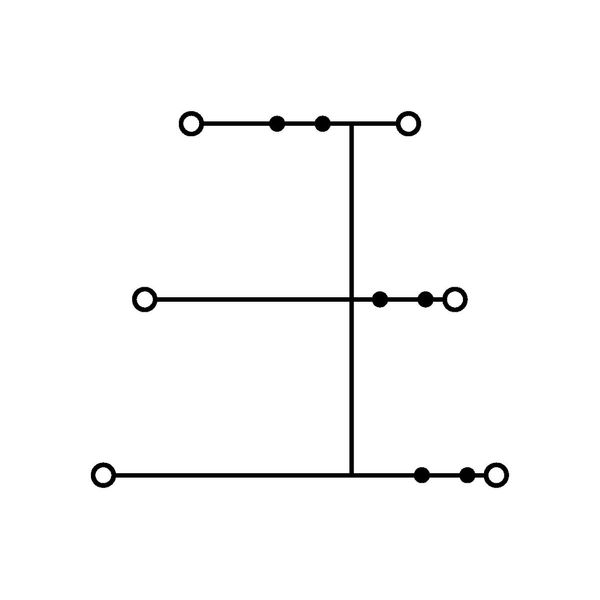 Triple-deck terminal block 6-conductor through terminal block L gray image 3