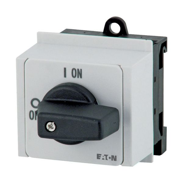 On-Off switch, P1, 25 A, service distribution board mounting, 3 pole + N, with black thumb grip and front plate image 6