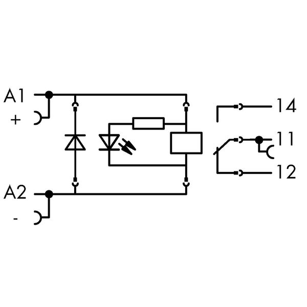 Relay module Nominal input voltage: 48 VDC 1 changeover contact image 6