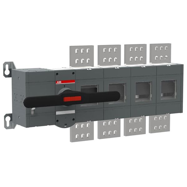 Base mounting 4-pole, front and motor operated disconnector up to 1500 image 1