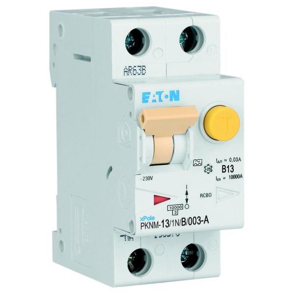 RCD/MCB combination, 13 A, 30 mA, MCB trip characteristic: B, 1p+N, RCD trip characteristic: A image 27