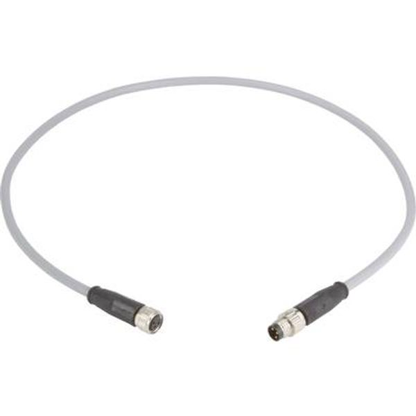 M8 Cable Assembly 3-poles st/st f/m 5,0m image 1