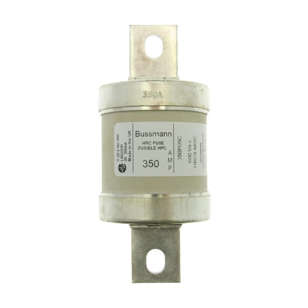 Fuse-link, low voltage, 350 A, AC 600 V, DC 250 V, HRCII-MISC, 59 x 136 mm, gL/gG, CSA image 2