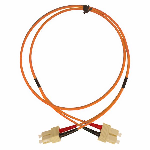 FO Patchcord Duplex SC/SC,62,5/125æm OM1, LS0H, orange, 2m image 2