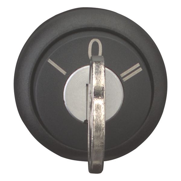 Key-operated actuator, momentary, 3 positions, Key withdrawable: 0, Bezel: black image 10