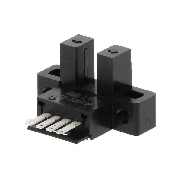 Photo micro sensor, slot type, L-shaped, L-ON/D-ON selectable, NPN, co image 3