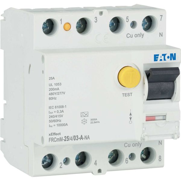 Residual current circuit breaker (RCCB), 25A, 4p, 300mA, type A image 10