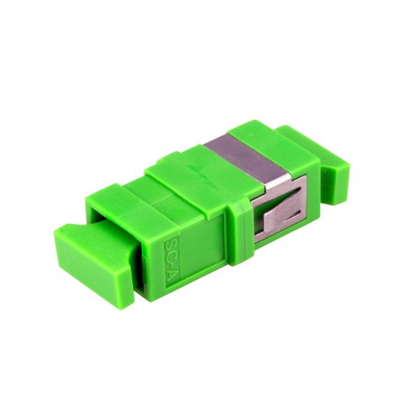 FO Coupler SC/APC-Simplex,  Singlemode, w/o flange,green,ECO image 1