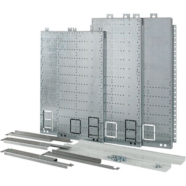 Mounting kit for fuse combination unit, covering multiple sections, section depth=600mm image 6