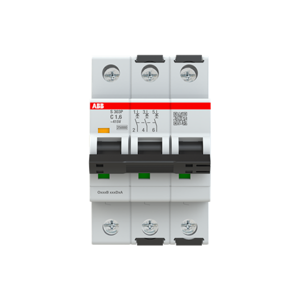 S303P-C1.6 Miniature Circuit Breaker - 3P - C - 1.6 A image 10