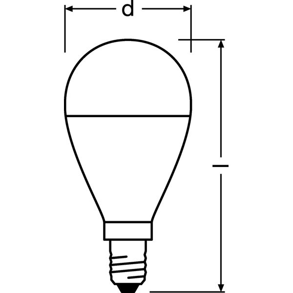 LED VALUE CLASSIC P 60 7 W/6500 K E14 image 3