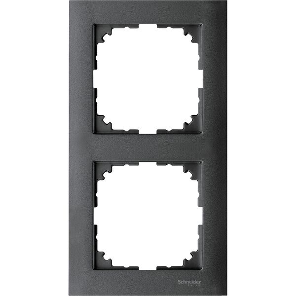M-Pure frame, 2-gang, anthracite image 3