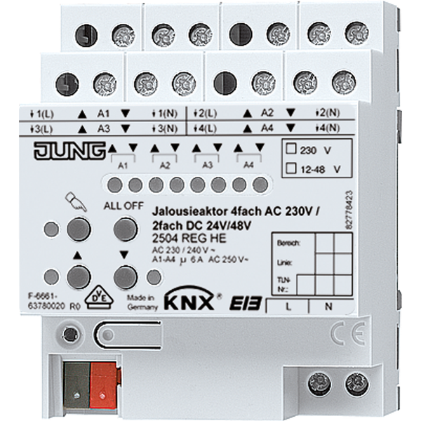 Output module KNX Shutter/blinds actuator image 2