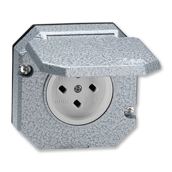 5518-2029 S Double socket outlet with earthing pins, with hinged lids, IP 44 image 38