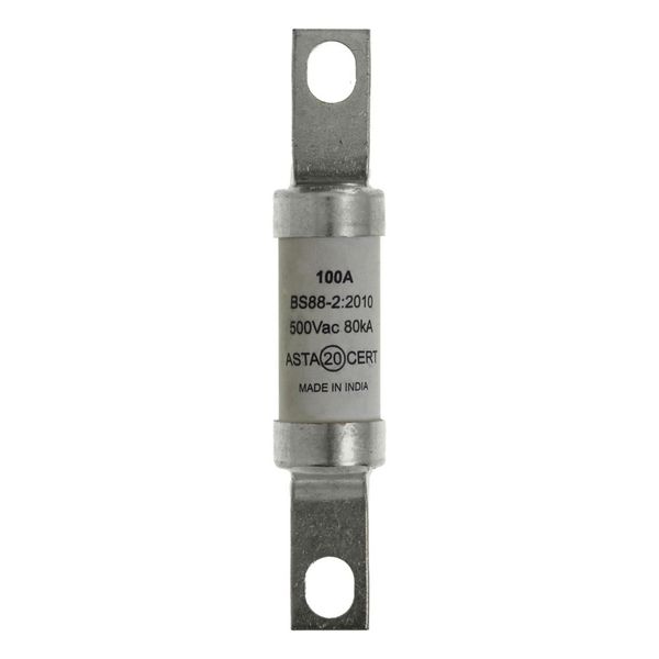 Fuse-link, LV, 100 A, AC 500 V, BS88/A4, 25 x 110 mm, gL/gG, BS image 11