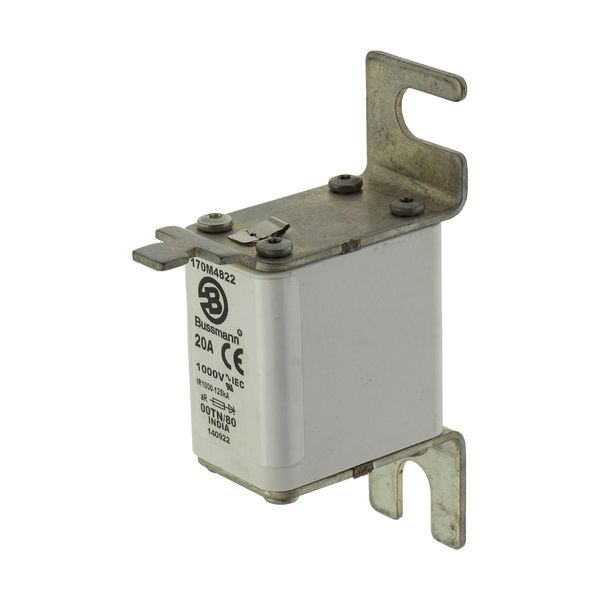 Fuse-link, high speed, 20 A, AC 1000 V, size 00, 30 x 47 x 98 mm, aR, DIN, IEC, type T indicator image 7