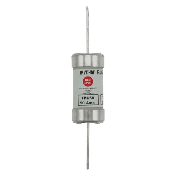 Fuse-link, low voltage, 50 A, AC 660 V, DC 460 V, BS88, 27 x 129 mm, gL/gG, BS image 14