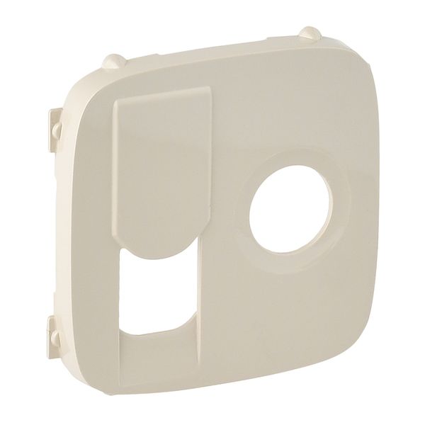 Cover plate Valena Allure - TV socket 0-2400 MHz + RJ 45 Cat. 6 UTP - ivory image 1