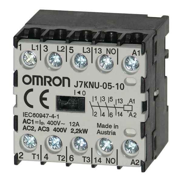 Micro contactor, 3-pole, 2.2 kW; 5 A AC3 (400 VAC) + 1 NO, 48 VAC image 3