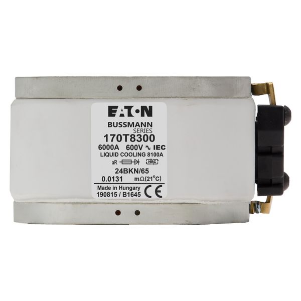 Fuse-link, high speed, 6000 A, AC 600 V, 2 x size 4, 120 x 230 x 64 mm, aR, IEC, single indicator image 15