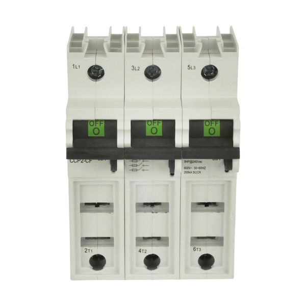 Eaton Bussmann series CCP UL98 fusible disconnect, Finger Safe, Lock-On provision, 600 Vac, 125 Vdc, 225A, UL98 fusible disconnect, Three-pole, 200 kA image 9