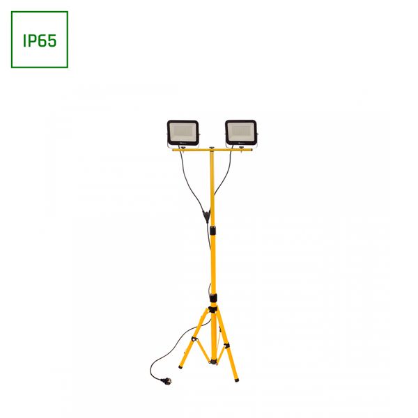 SET TRIPOD STAND + NOCTIS 2X50W NW 230V 110st IP66 205x170x30mm (+ 2100mm CABLE)  SPECTRUM image 1